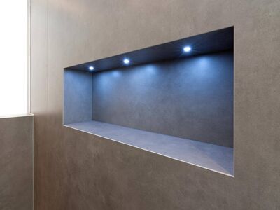 Fugenloser Badezimmer-Traum in Mineraloptik
